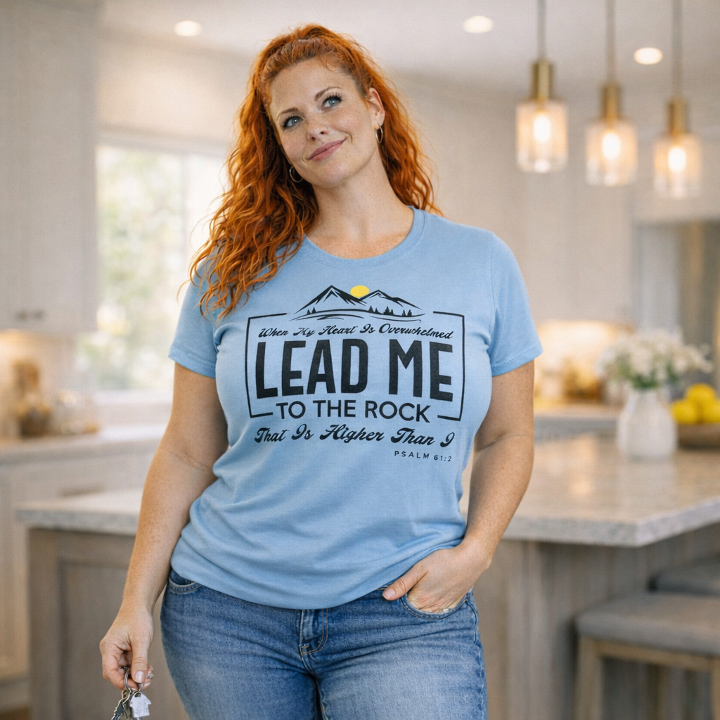 Lead Me to the Higher Rock - Carolina Blue