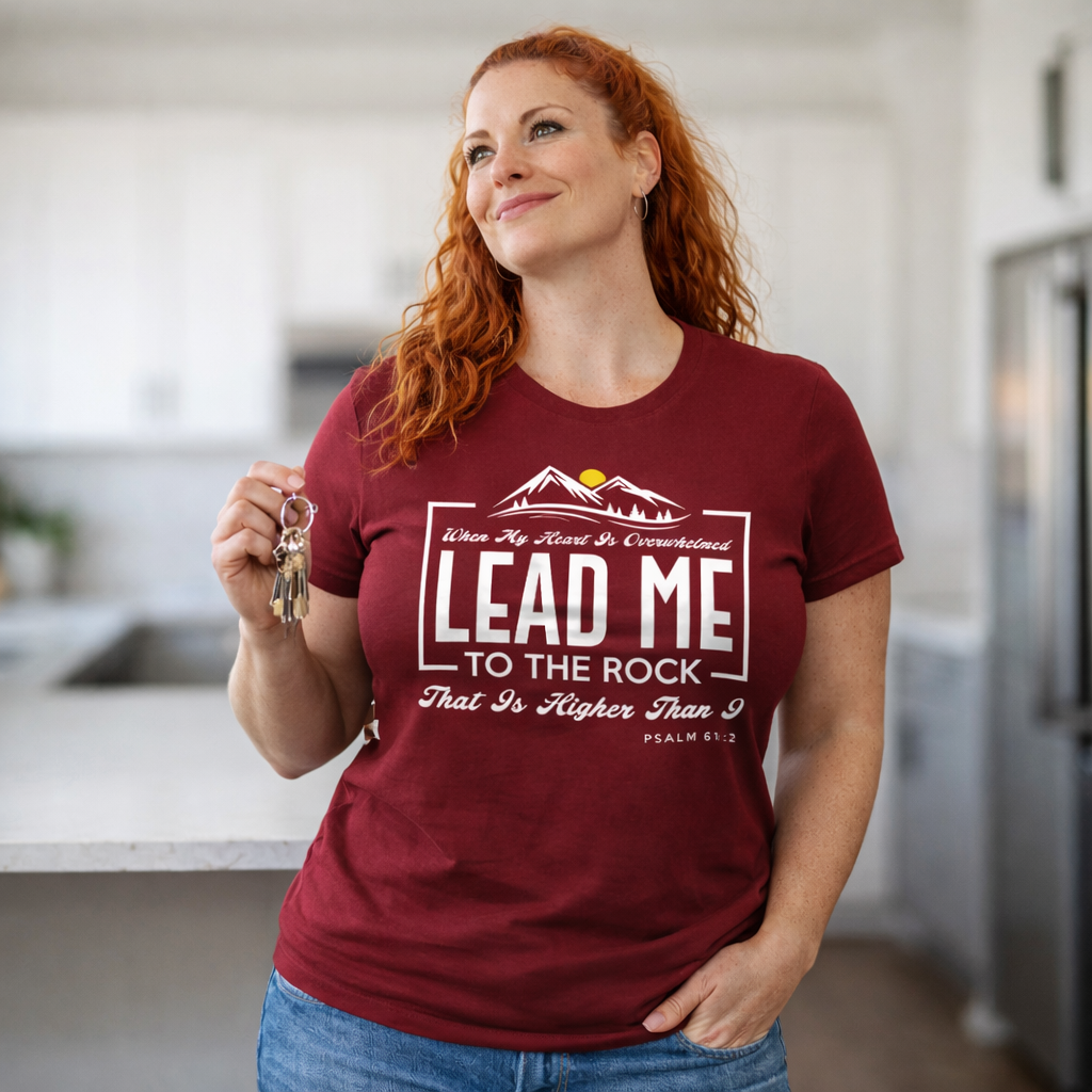 Lead Me to the Higher Rock - Deep Red