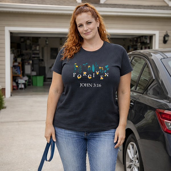 Forgiven – John 3:16 - True Navy Heather