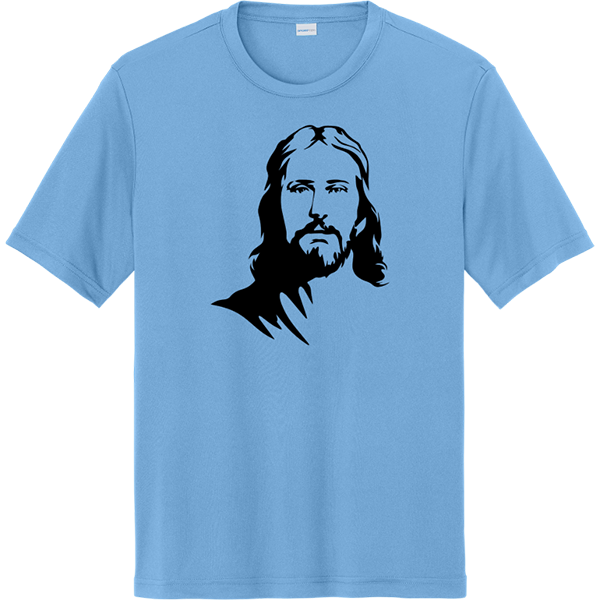 Jesus Portrait - Carolina Blue