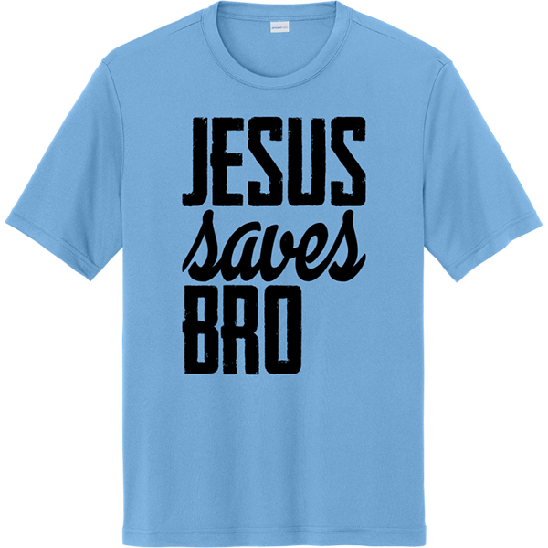 Jesus Saves Bro - Carolina Blue