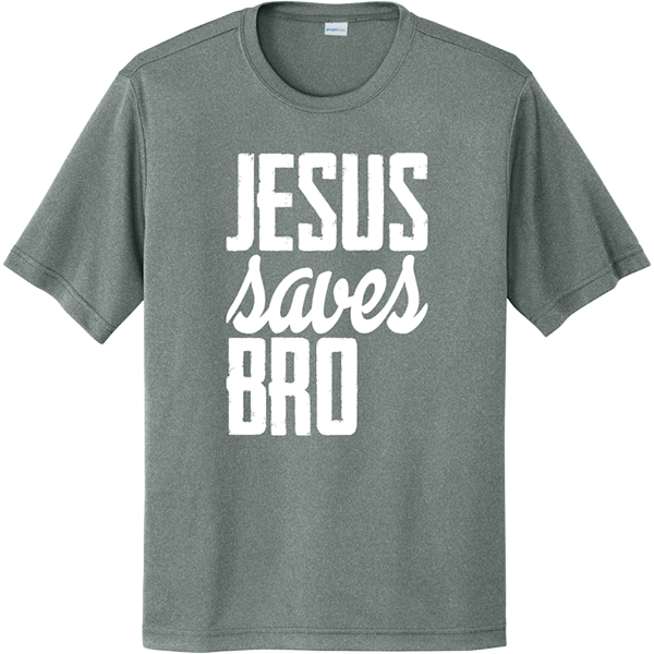 Jesus Saves Bro - Grey Concrete Heather