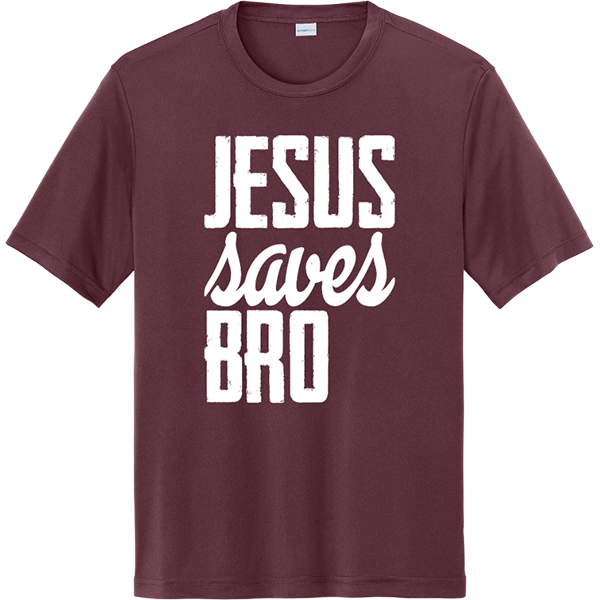 Jesus Saves Bro - Maroon