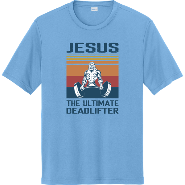 Jesus the Ultimate Deadlifter - Carolina Blue