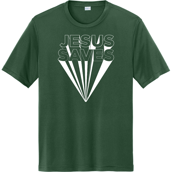 Jesus Saves - Forest Green