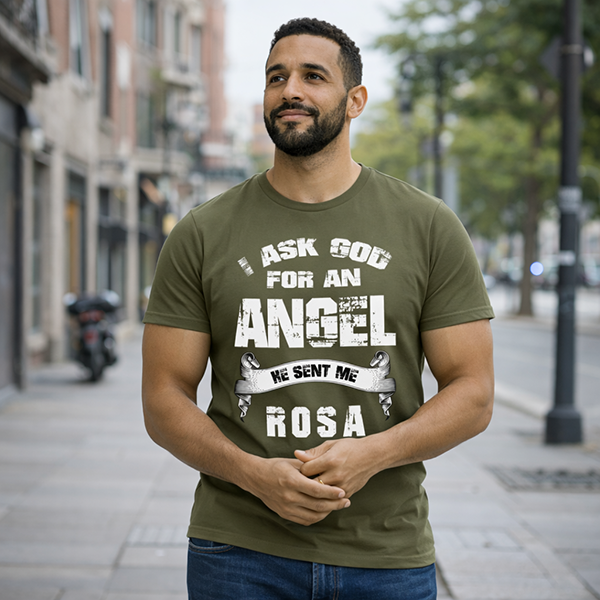 I Asked God for an Angel - Olive Drab Green
