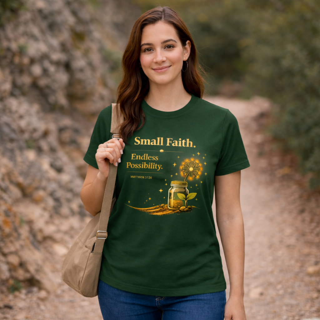 Small Faith, Endless Possibility - Forest Green