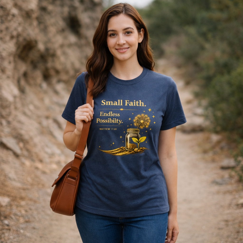 Small Faith, Endless Possibility - True Navy Heather