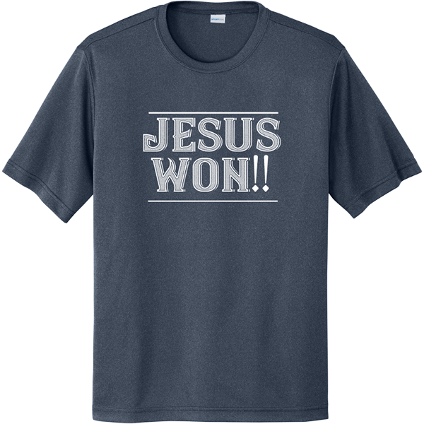 Jesus Won!! - True Navy Heather