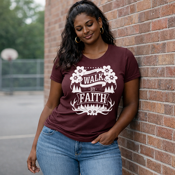 Walk by Faith - Maroon