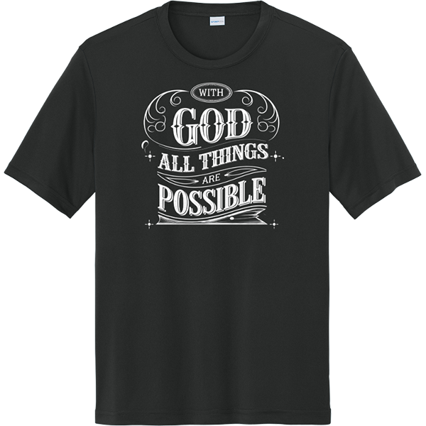 With God All Things Possible - Black