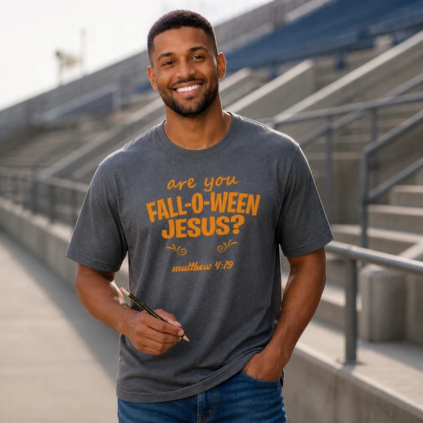 Fall-O-Ween Jesus - Iron Grey Heather