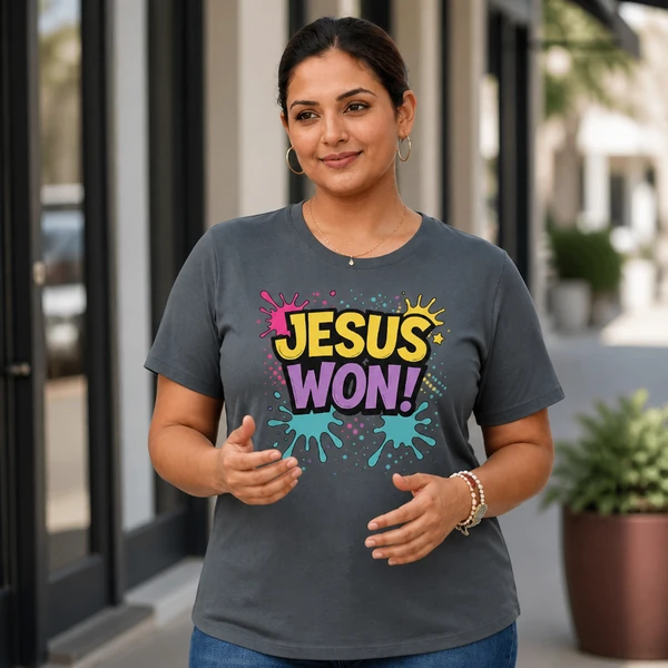 Jesus Won! - Iron Grey