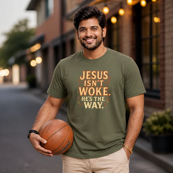 Jesus Is the Way - Olive Drab Green