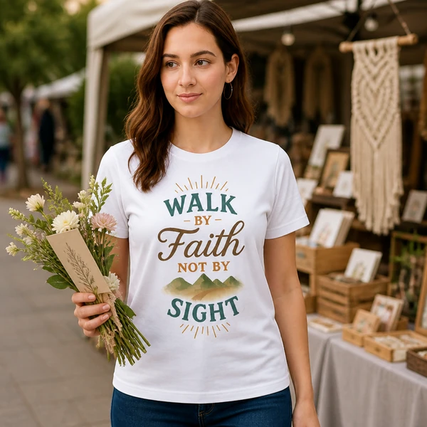 Walk by Faith Not by Sight - White