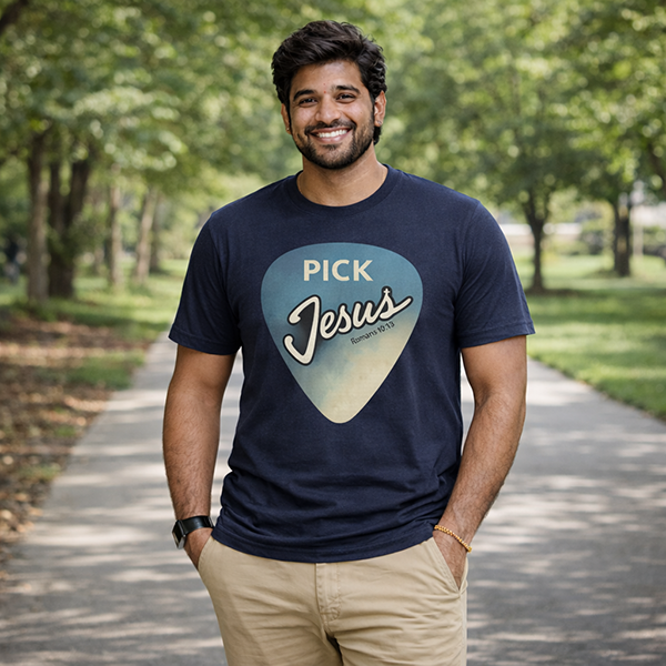Pick Jesus (Romans 10:13) - True Navy Heather