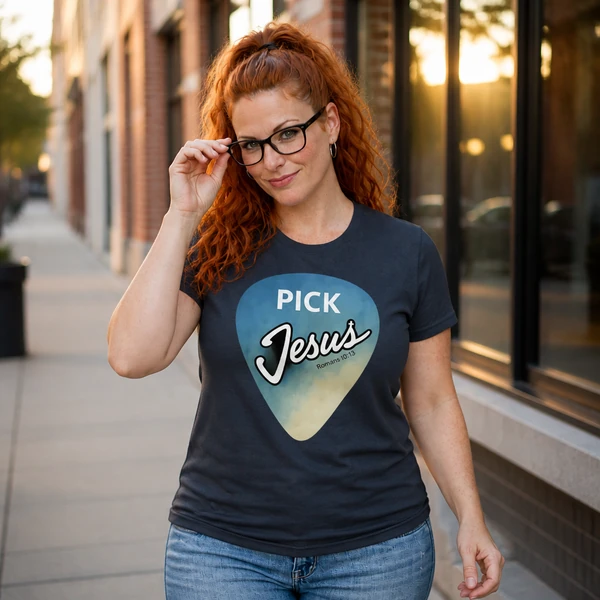 Pick Jesus (Romans 10:13) - True Navy Heather