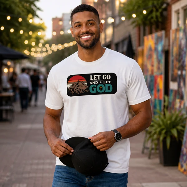 Let Go and Let God - White