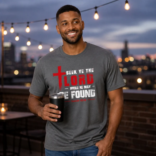 Seek the Lord Isaiah 55:6 - Iron Grey Heather