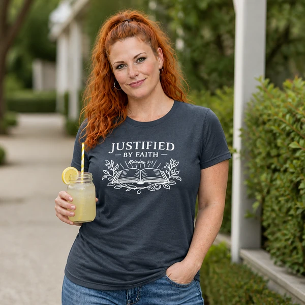 Justified by Faith - True Navy Heather