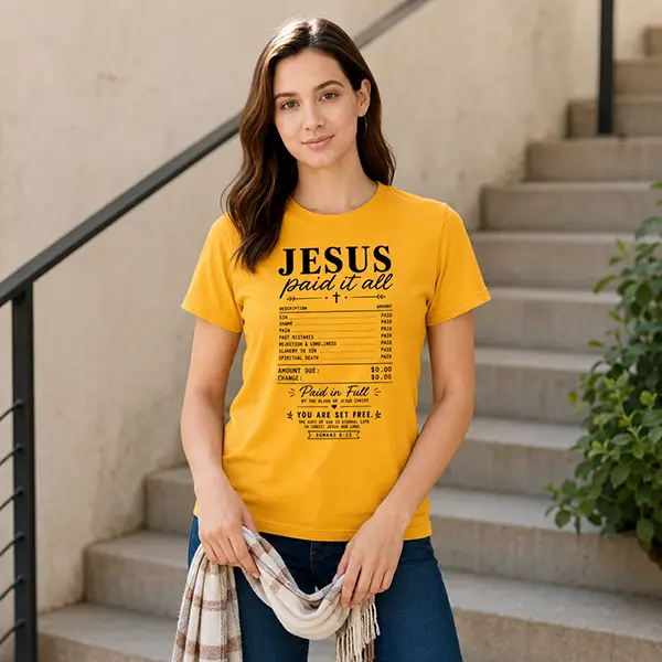 Jesus Paid It All - Gold