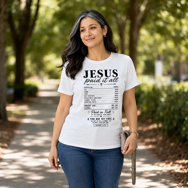 Jesus Paid It All - White