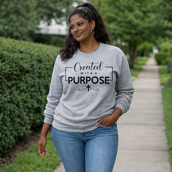 Created With Purpose - Athletic Heather