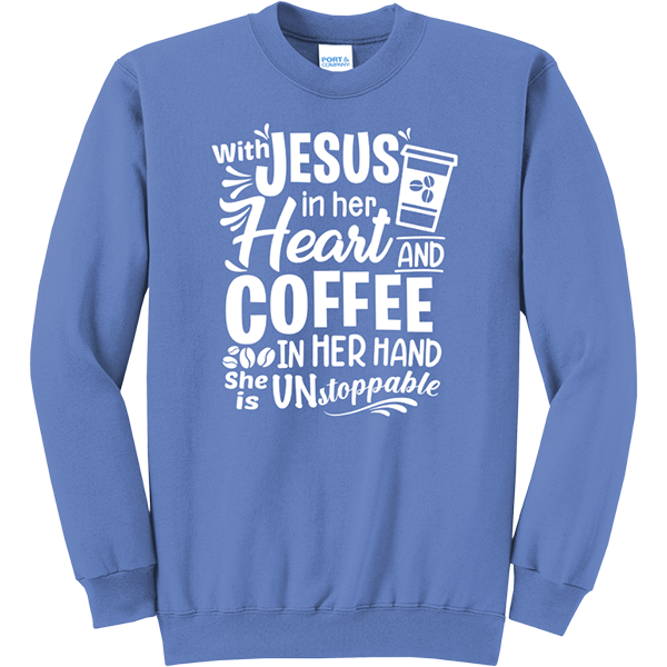 Jesus Coffee Unstoppable - Carolina Blue