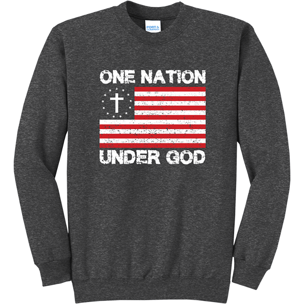 One Nation Under God - Dark Heather Grey