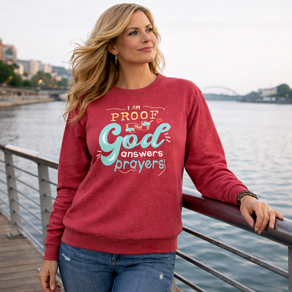 Proof God Answers Prayers - Heather Red