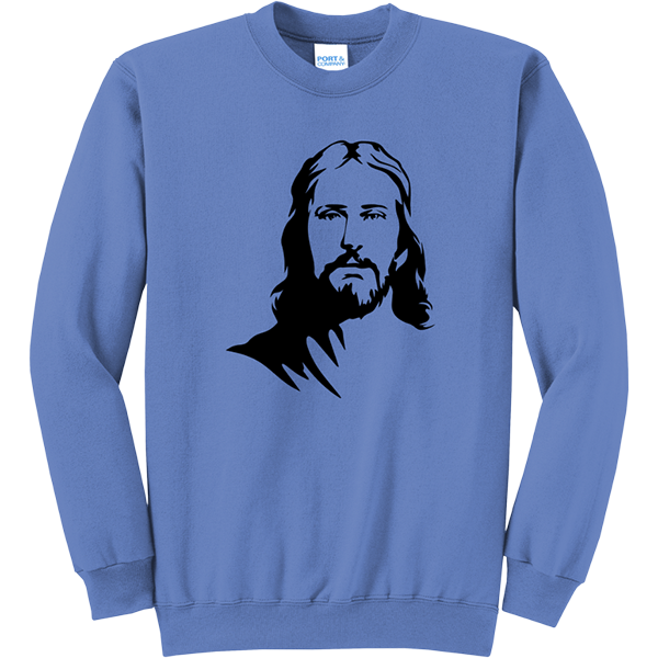 Jesus Portrait - Carolina Blue