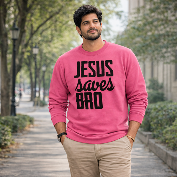 Jesus Saves Bro - Neon Pink