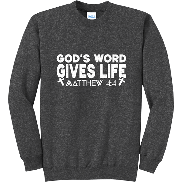 God’s Word Gives Life - Dark Heather Grey