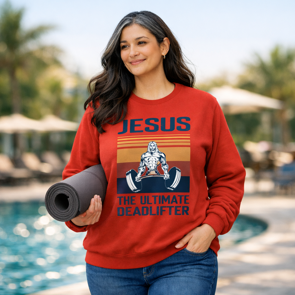 Jesus the Ultimate Deadlifter - Orange