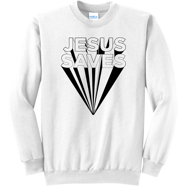 Jesus Saves - White