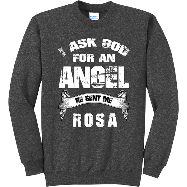 I Asked God for an Angel - Dark Heather Grey