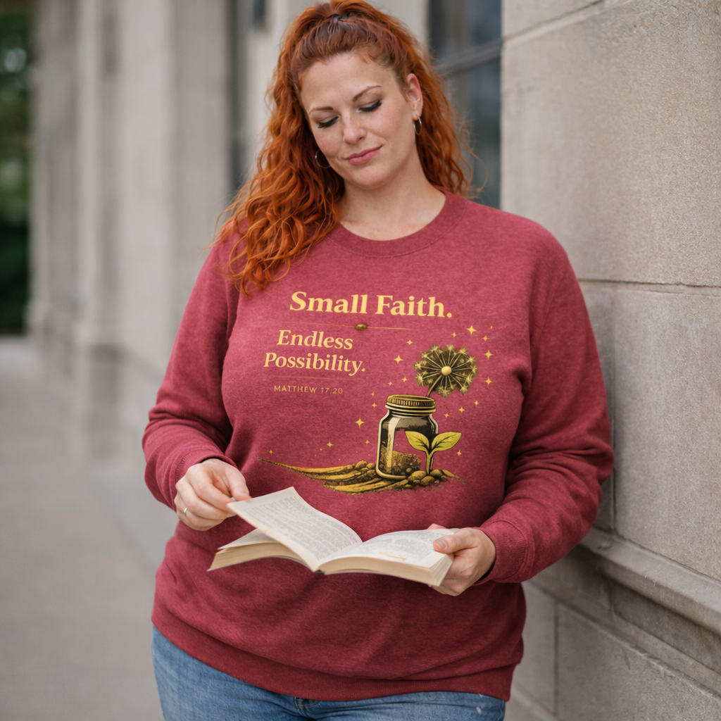 Small Faith, Endless Possibility - Heather Red