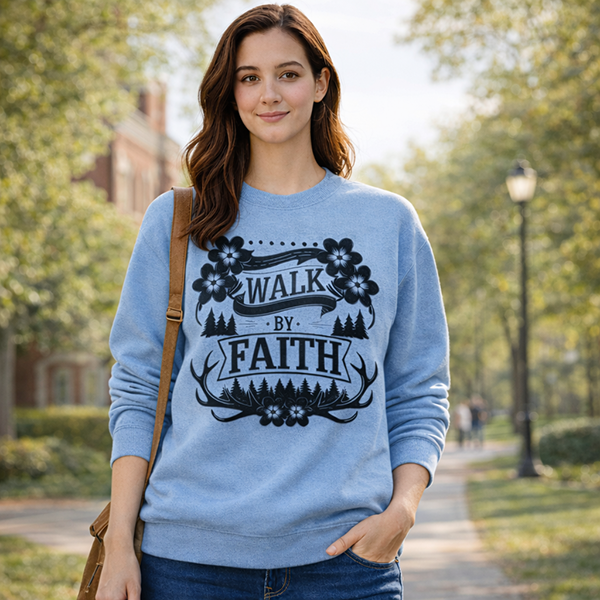 Walk by Faith - Carolina Blue