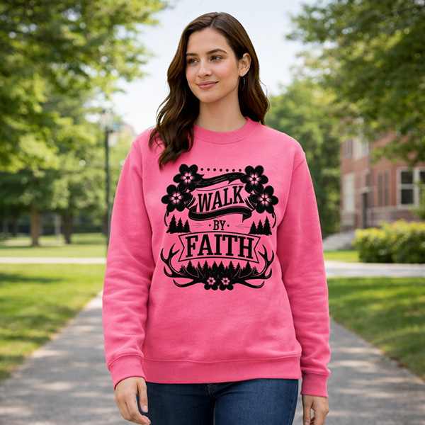 Walk by Faith - Neon Pink