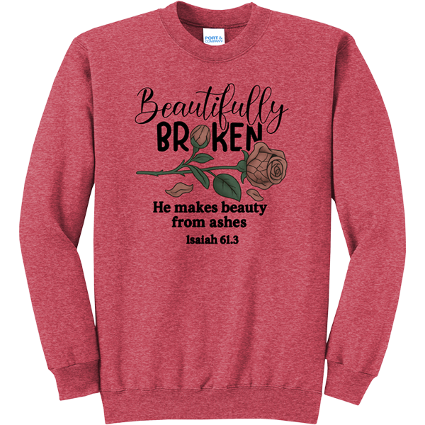 Beautifully Broken - Heather Red