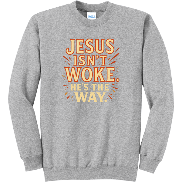 Jesus Isn’t Woke, He’s the Way - Athletic Heather