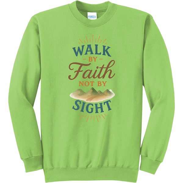 Walk by Faith Not by Sight - Lime
