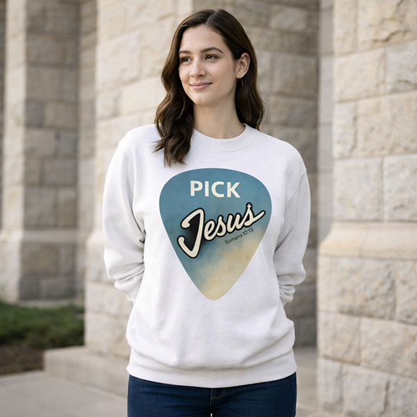 Pick Jesus (Romans 10:13) - White