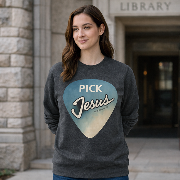 Pick Jesus (Romans 10:13) - Dark Heather Grey