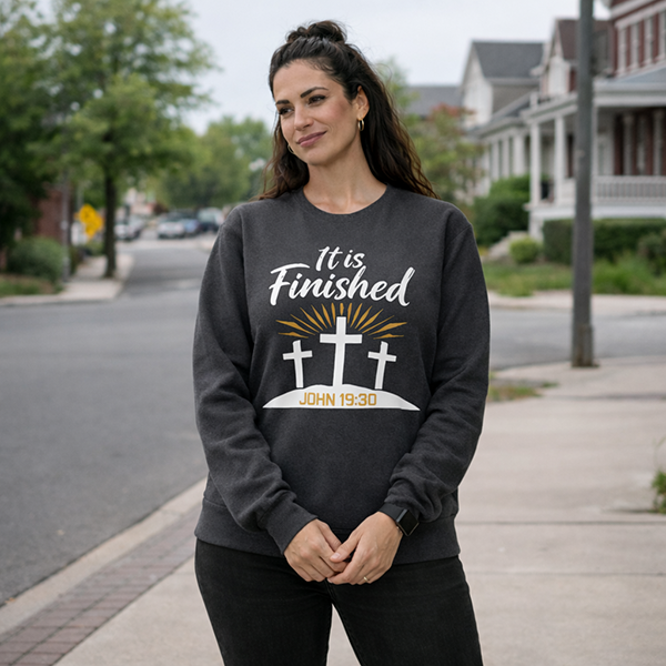 It Is Finished – John 19:30 - Charcoal