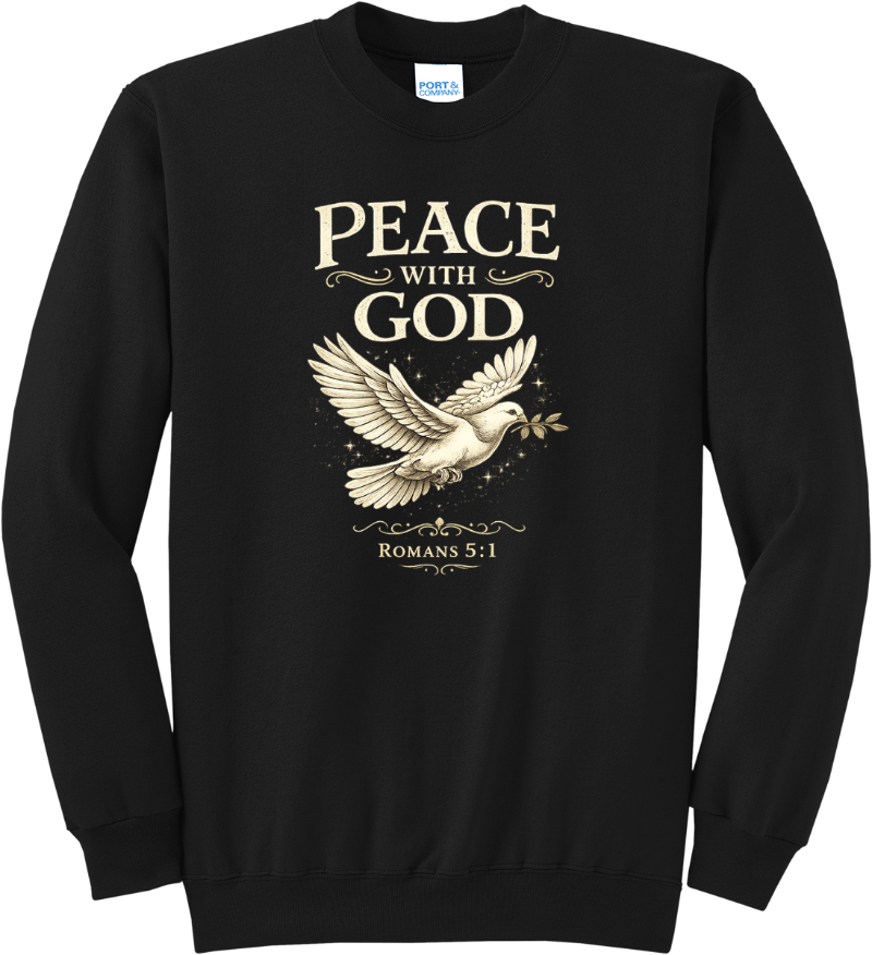 Peace With God Romans 5:1 - Jet Black
