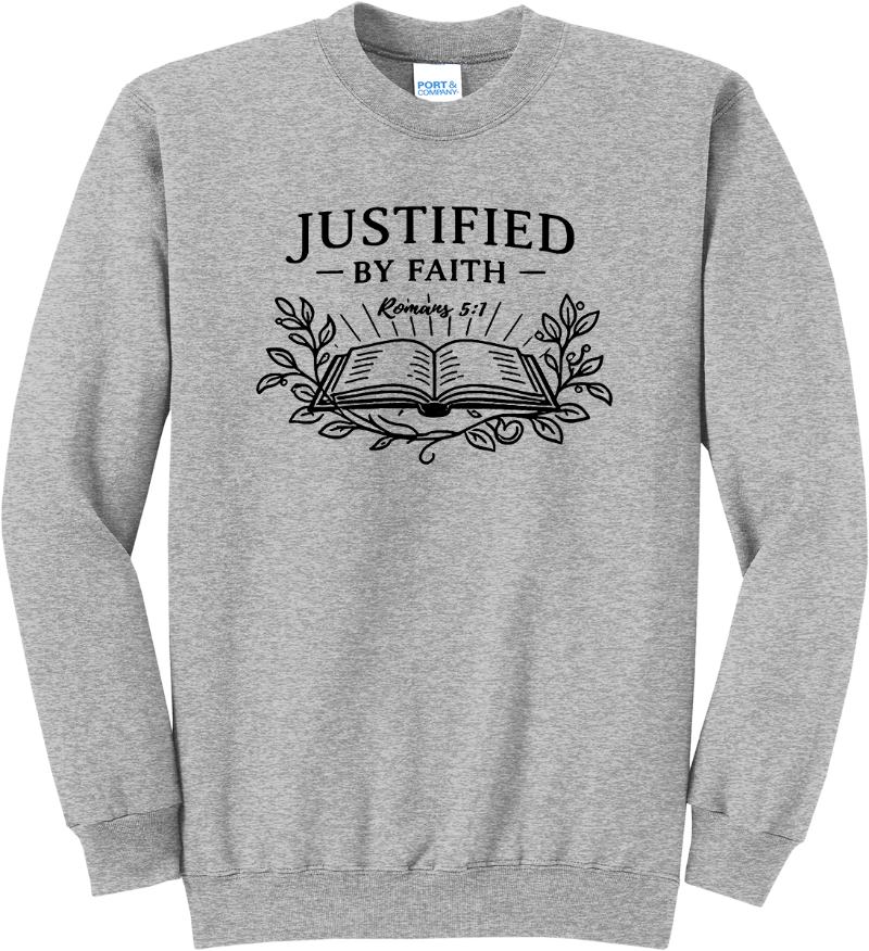 Justified by Faith - Athletic Heather