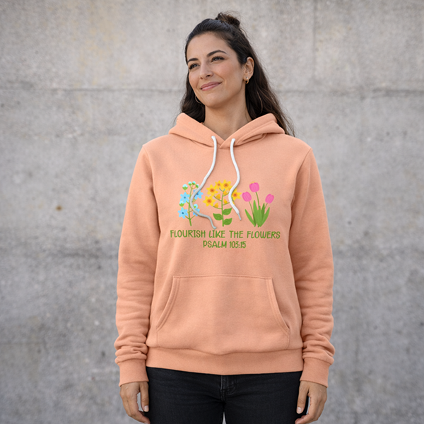 Flourish Like the Flowers (Psalm 103:15) - Ecru