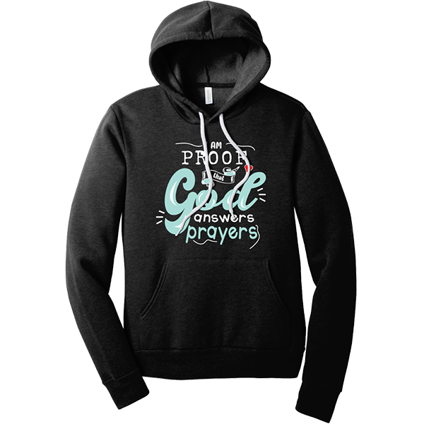 Proof God Answers Prayers - Charcoal Grey