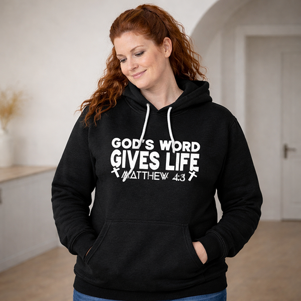 God’s Word Gives Life - Charcoal Grey